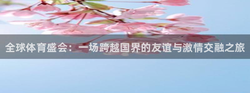 米兰体育官方正版app代理：全球体育盛会：一场跨越国