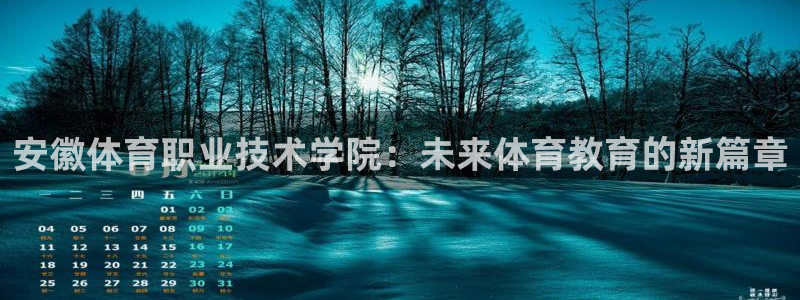 米兰体育官方正版app开户：安徽体育职业技术学院：未来体育教