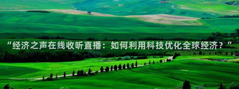 足球直播 178：“经济之声在线收听直播：如何利用科技优化全球经济？”